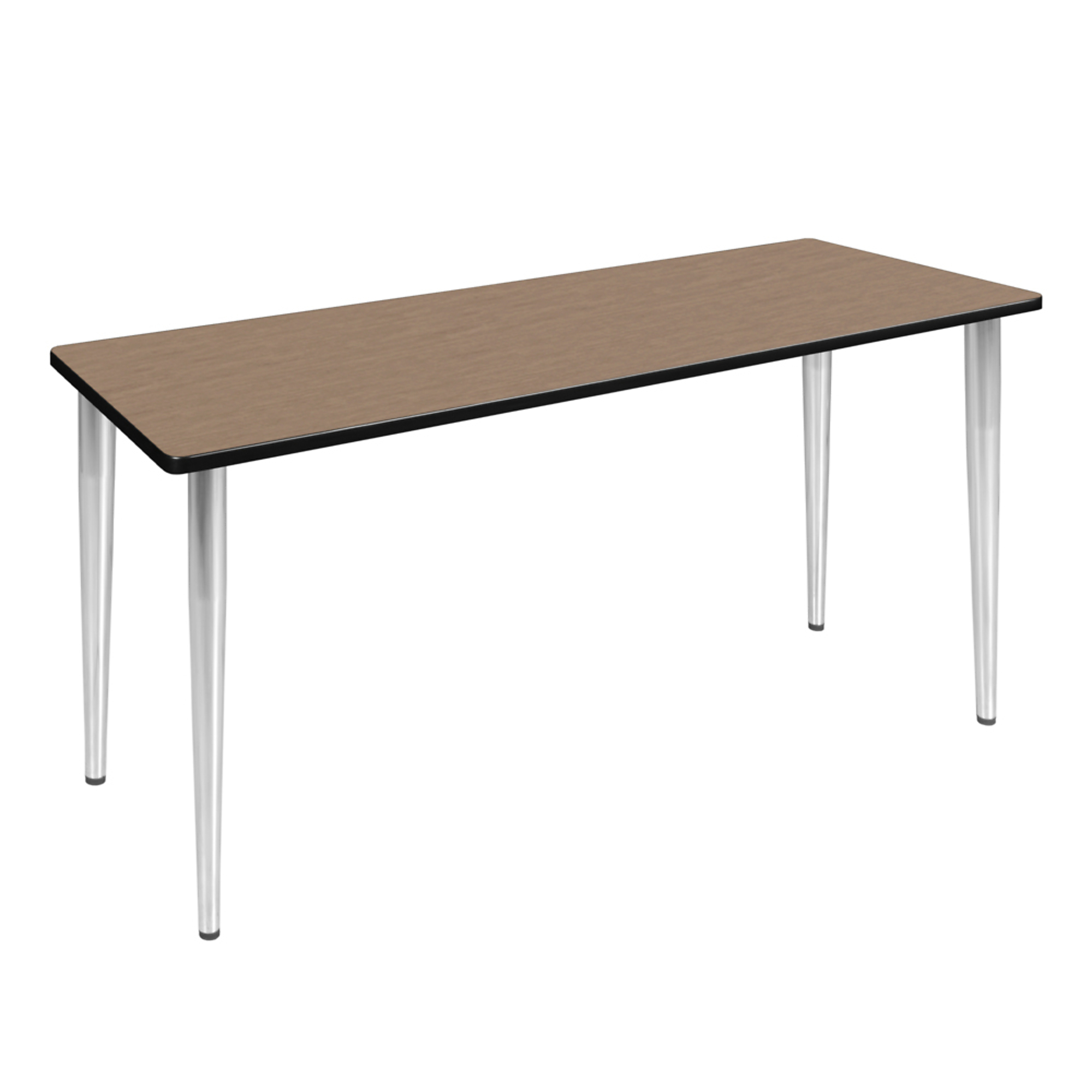 Regency Kahlo Training Seminar Table — 60in. x 24in., Noble Oak Top, Chrome Tapered Legs, Model# MTPL6024NOCM